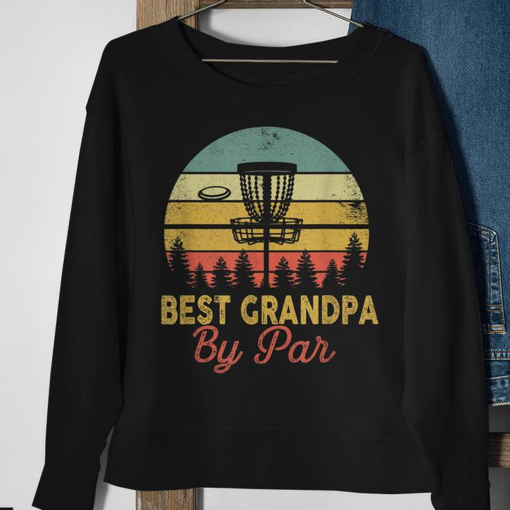 Mens Vintage Best Grandpa By Par Disc Golf Gift Dad Fathers Papa V2 Sweatshirt Gifts for Old Women