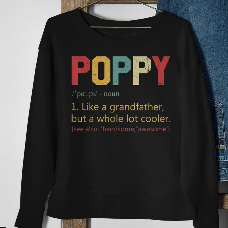 Mens Vintage Poppy DefinitionFathers Day Gifts For Dad Sweatshirt Gifts for Old Women