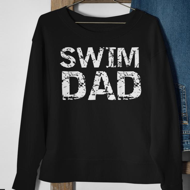 Mens Vintage Swimming Gift For Men From Kid Swimmers Swim Dad Sweatshirt Gifts for Old Women