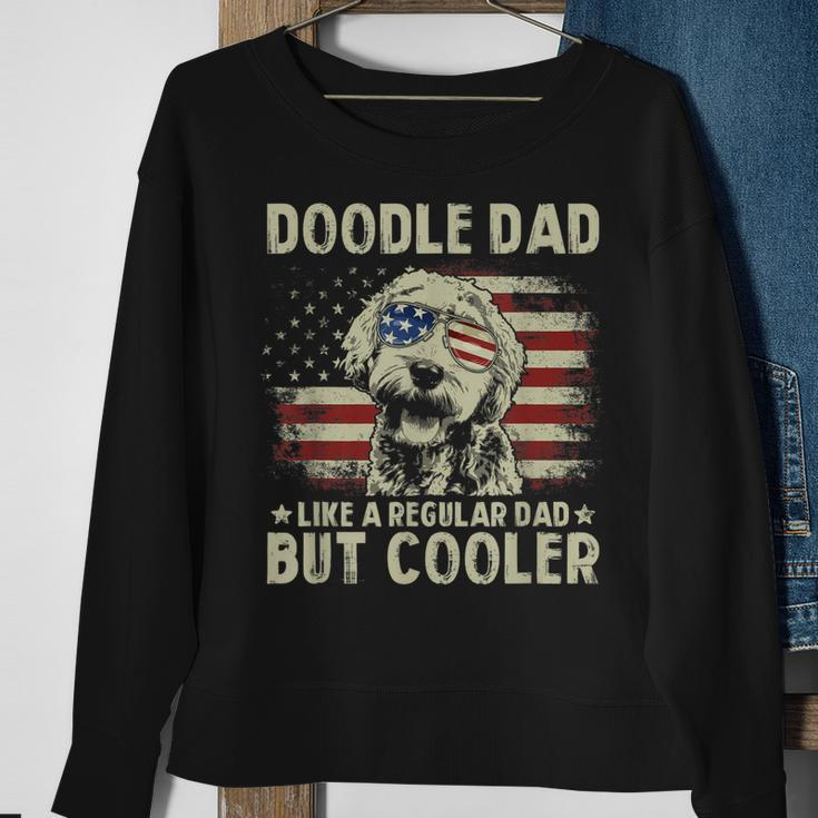 Mens Vintage Usa Flag Goldendoodle Doodle Dad Fathers Day Men Sweatshirt Gifts for Old Women