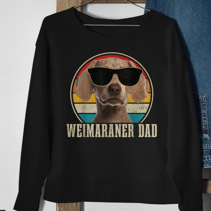 Mens Weimaraner Dad Retro Vintage Funny Weimaraner Dog Dad Sweatshirt Gifts for Old Women