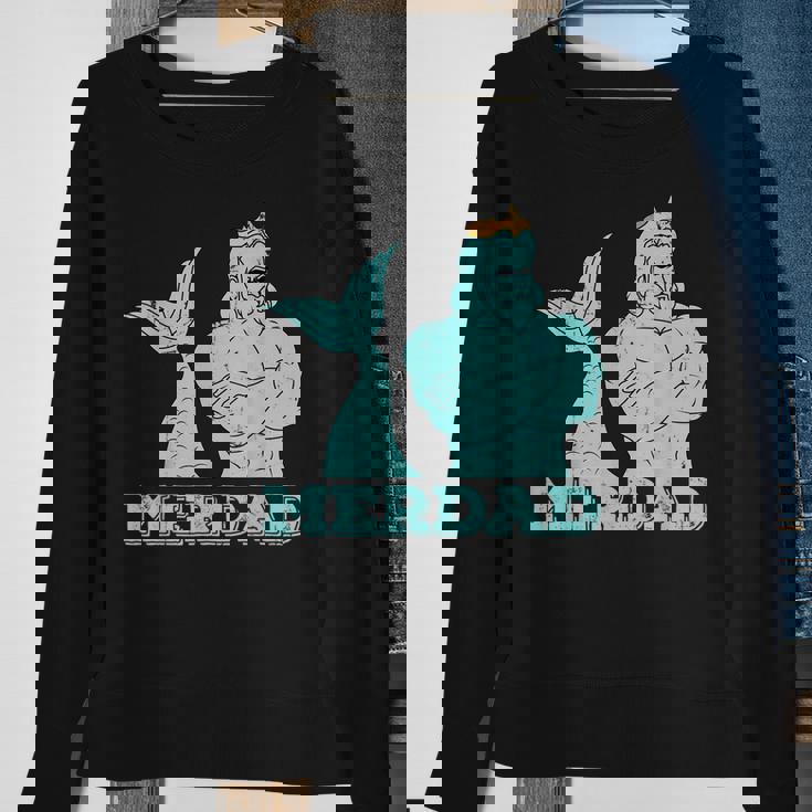 Merdad Security Merman Mermaid Daddy Fish Fathers Day Dad Sweatshirt Gifts for Old Women