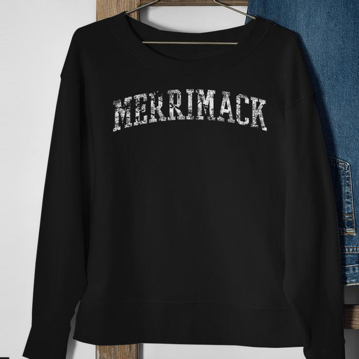 Merrimack Athletic Arch College University Alumni Sweatshirt Gifts for Old Women