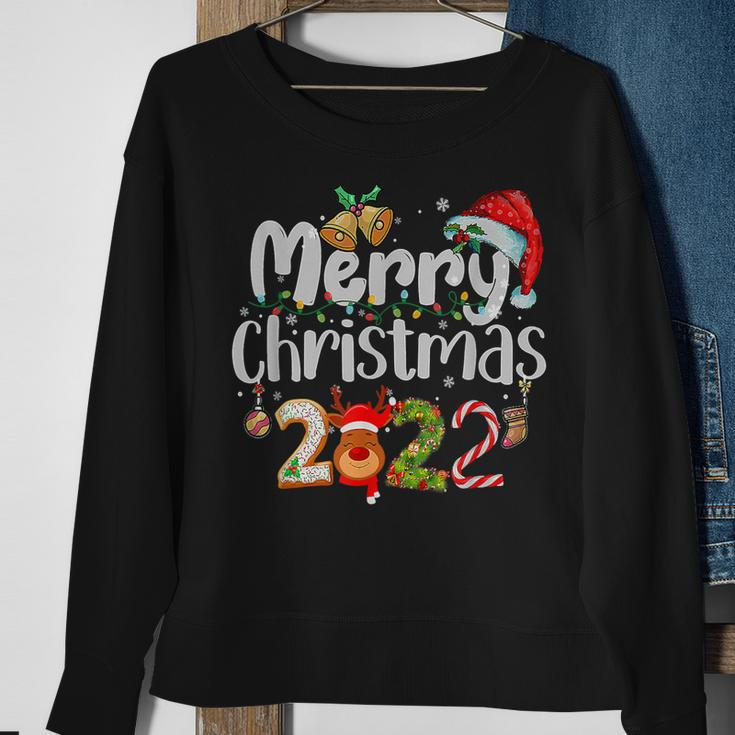 Merry Christmas 2022 Family Xmas Ball Light Garden Reindeer Men Women Sweatshirt Graphic Print Unisex Gifts for Old Women