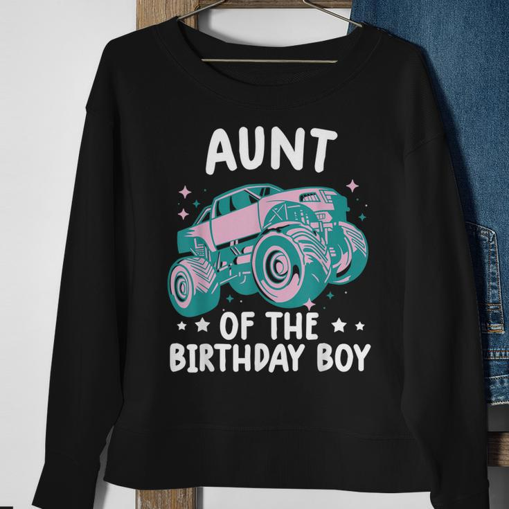 Monster Truck Passende Tante Des Geburtstagskindes Sweatshirt Geschenke für alte Frauen