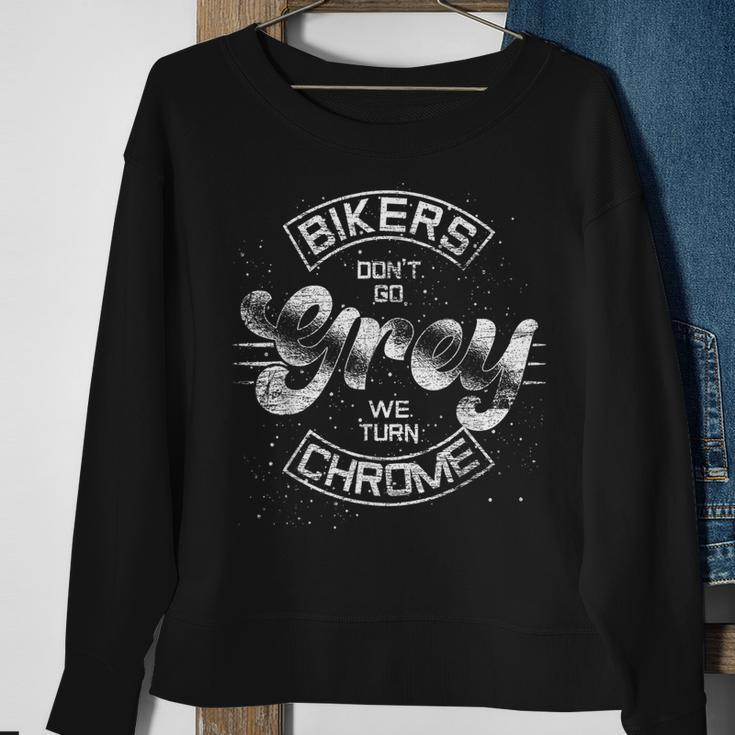 Motorradfahrer Werden Nicht Grau Motorrad Lustiges Biker Sweatshirt Geschenke für alte Frauen