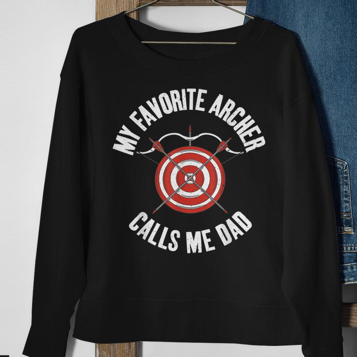 My Favorite Archer Calls Me Dad Bowhunting Archery Child Sweatshirt Gifts for Old Women