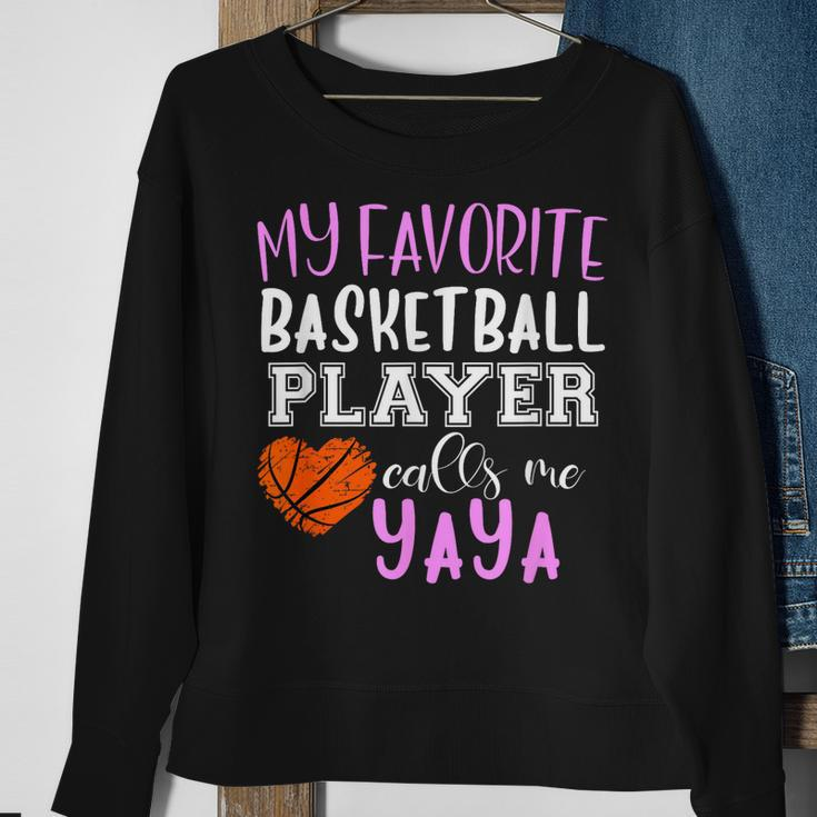 My Favorite Basketball Player Call Me Yaya Sweatshirt Gifts for Old Women