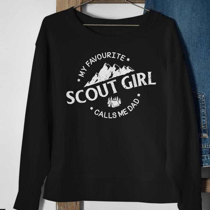 My Favourite Scout Girl Calls Me Dad Proud Dad Sweatshirt Gifts for Old Women