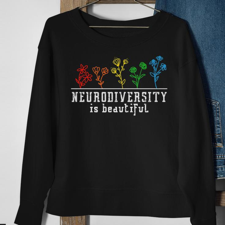 Neurodiversity Is Beautiful Adhd Autism Awareness Sweatshirt Gifts for Old Women