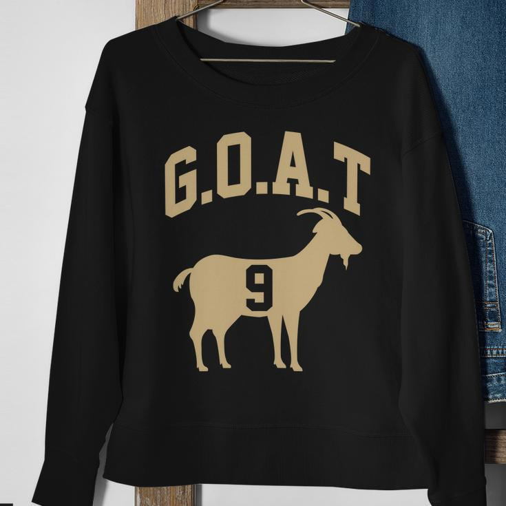New Orleans Football No 9 Goat Men Women Sweatshirt Graphic Print Unisex Gifts for Old Women