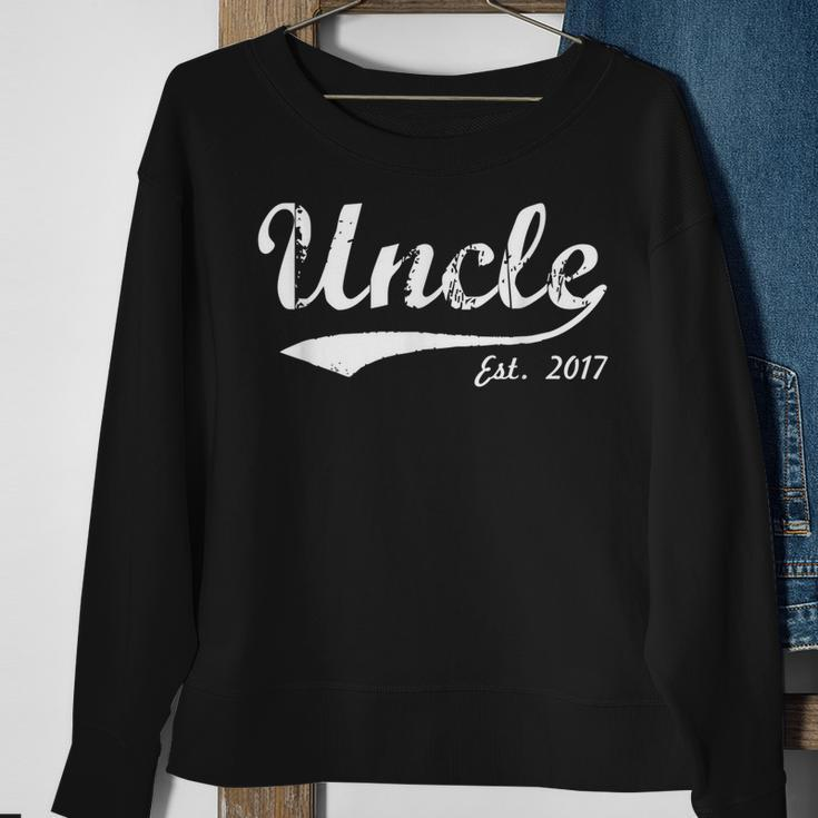New Uncle Uncle Est 2017 Uncle To Be Sweatshirt Gifts for Old Women