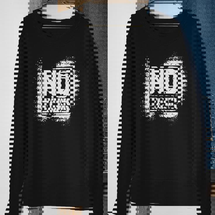 No Excuses Motivational Workout Motivational No Excuse Sweatshirt Gifts for Old Women