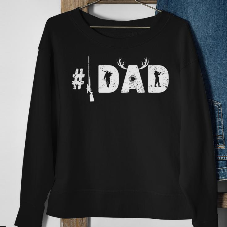 Number One Best Hunting Dad Deer Hunter Fathers Day Gift Gift For Mens Sweatshirt Gifts for Old Women