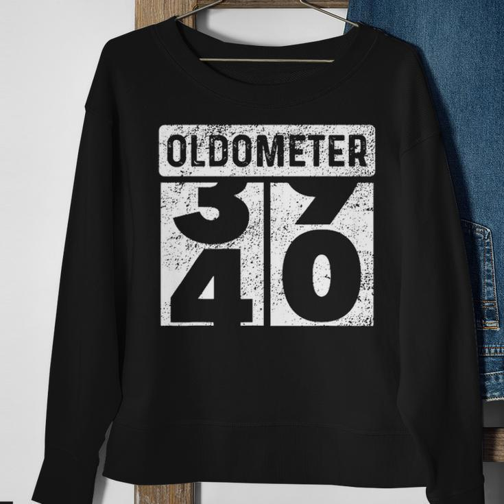 Oldometer Odometer Funny 40Th Birthday Gift 40 Yrs Sweatshirt Gifts for Old Women