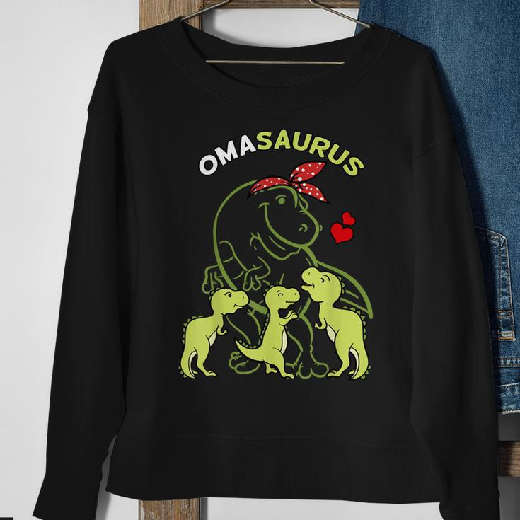 Omasaurus Oma Tyrannosaurus Dinosaurier Muttertag Sweatshirt Geschenke für alte Frauen
