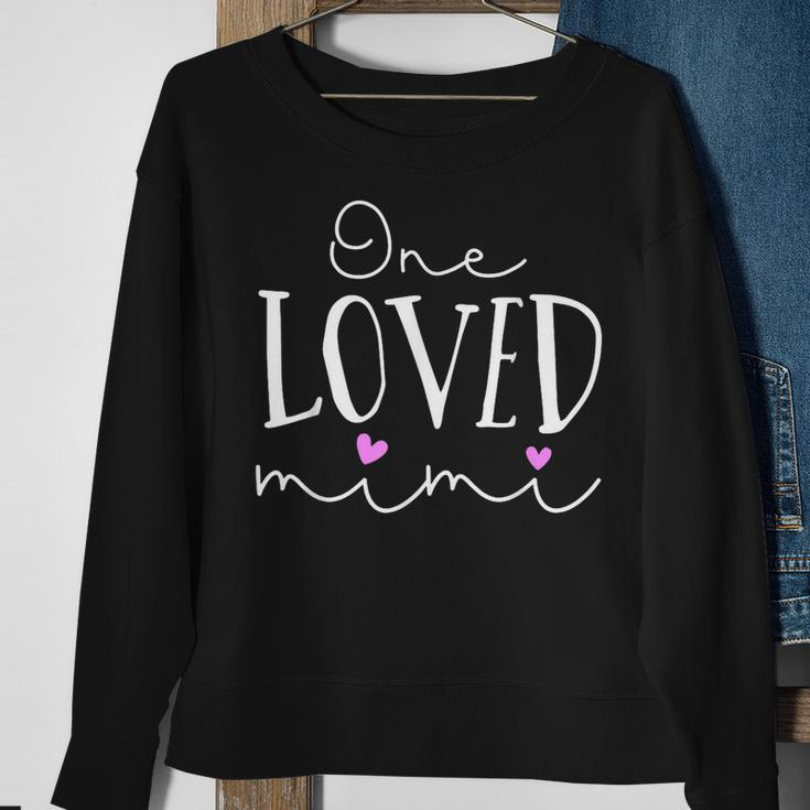 One Loved Mimi Valentine Mimi Is My Valentine Sweatshirt Gifts for Old Women