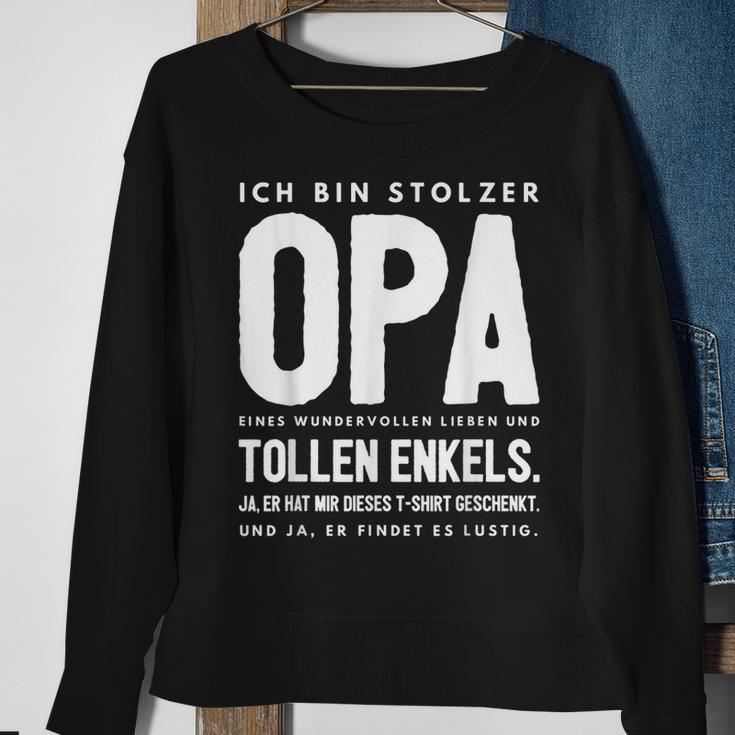 Opa Enkel Team Sweatshirt, Lustiges Spruch Geburtstag Geschenke für alte Frauen