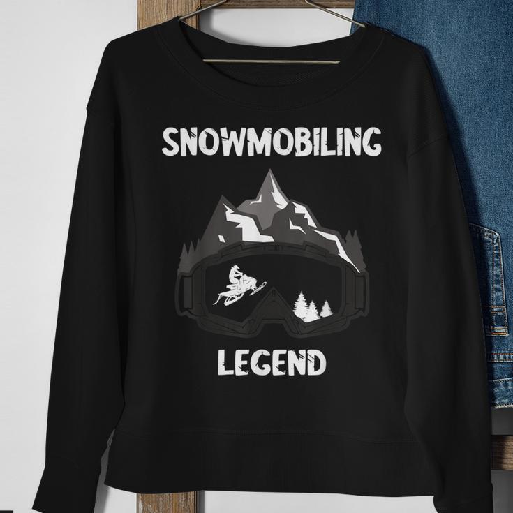 Optimized Schneemobil-Legende Sweatshirt, Winterrennen für Schneemobilfahrer Geschenke für alte Frauen