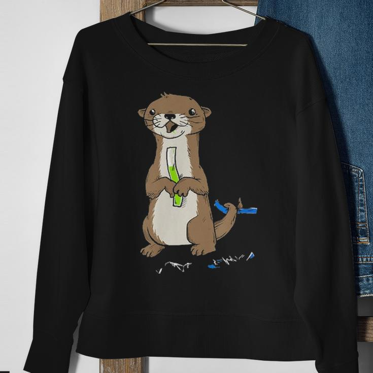 Otter Pop Sweatshirt Gifts for Old Women