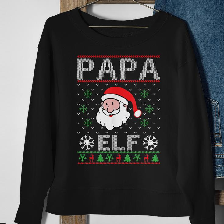 Papa Elf Outfit Weihnachten Familie Elf Weihnachten Sweatshirt Geschenke für alte Frauen