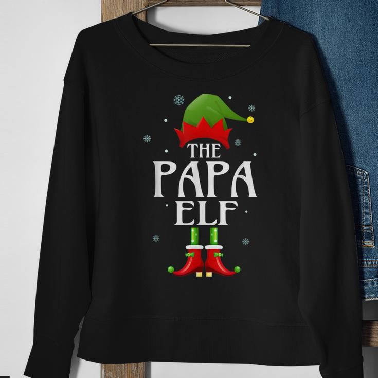 Papa Elf Xmas Matching Family Group Christmas Party Pajama Sweatshirt Gifts for Old Women
