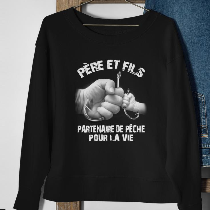 Papa Et Fils Partenaire De Pêche Sweatshirt Geschenke für alte Frauen