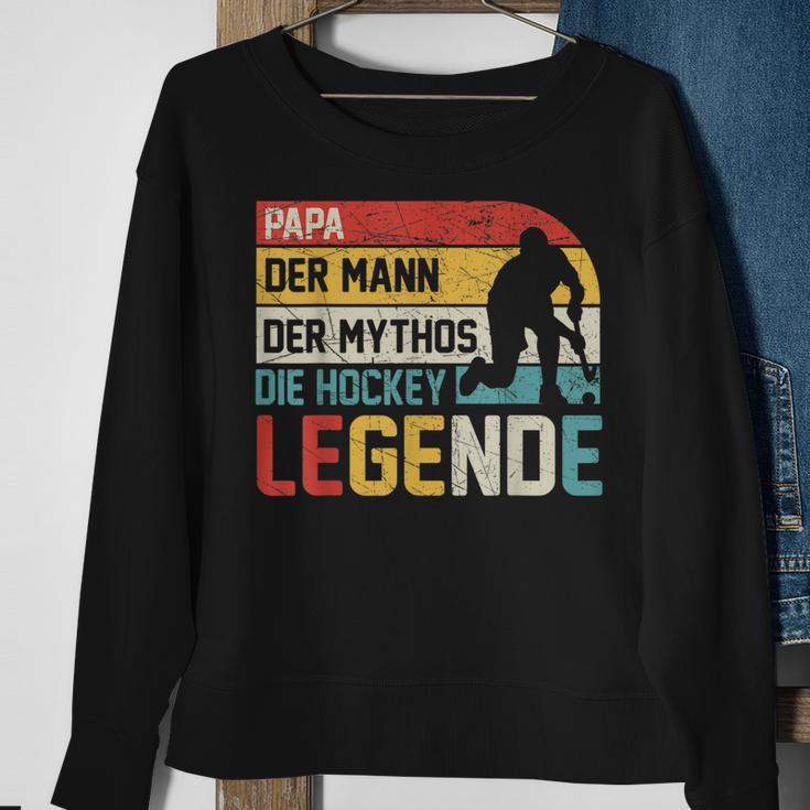 Papa Hockey Legende Sweatshirt, Retro Hockeyspieler Design Geschenke für alte Frauen