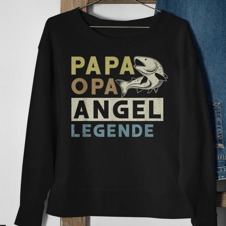 Papa Opa Angel Legende Sweatshirt, Perfekt für Vatertagsangler Geschenke für alte Frauen