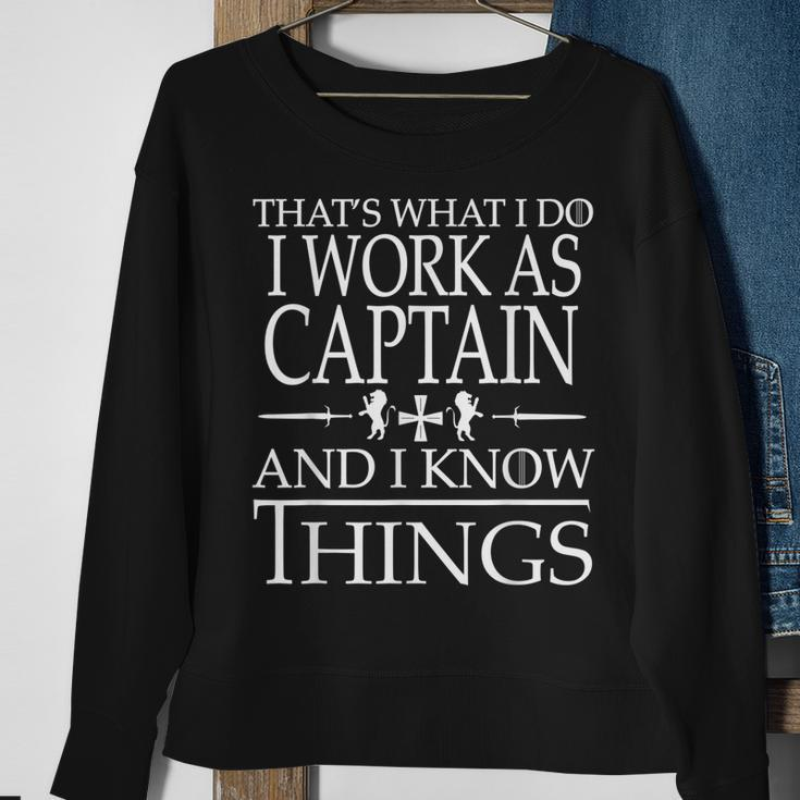Passionate Captains Are Smart And They Know Things Sweatshirt Gifts for Old Women