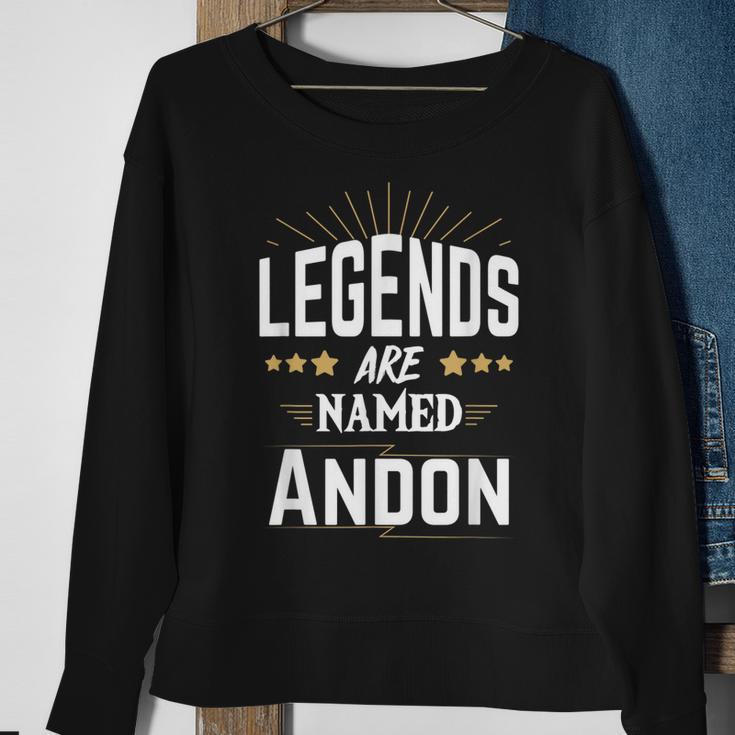 Personalisiertes Legends Are Named Andon Sweatshirt, Sternen-Design Unisex Geschenke für alte Frauen