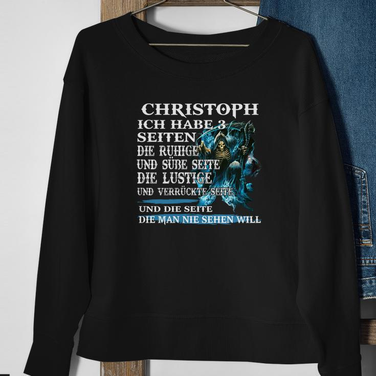 Personalisiertes Sweatshirt Christoph, Text & Name Design Geschenke für alte Frauen