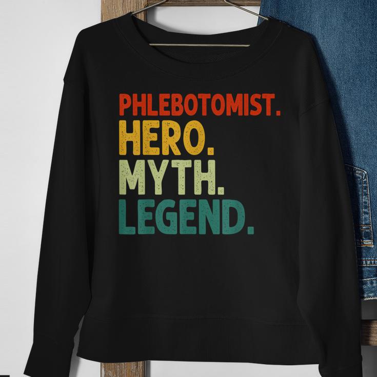 Phlebotomiker Held Mythos Legende Vintage-Phlebotomie Sweatshirt Geschenke für alte Frauen