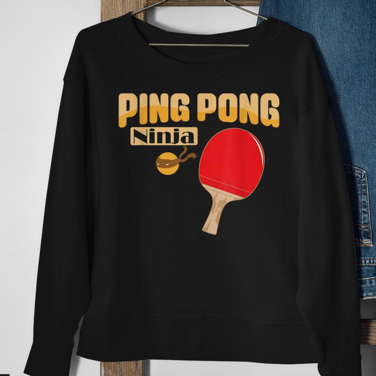 Ping Pong Ninja Tischtenniskelle Sweatshirt Geschenke für alte Frauen