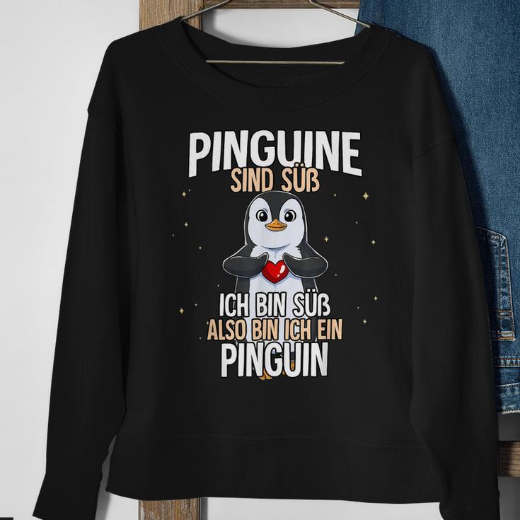 Pinguine Sind Süß Pinguin Sweatshirt Geschenke für alte Frauen