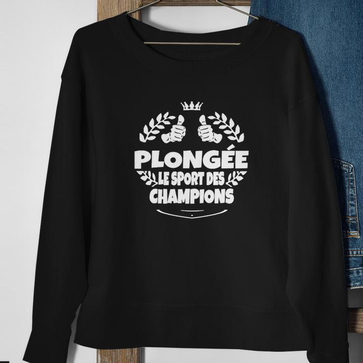 Plongée Le Sport Des Champions Sweatshirt Geschenke für alte Frauen