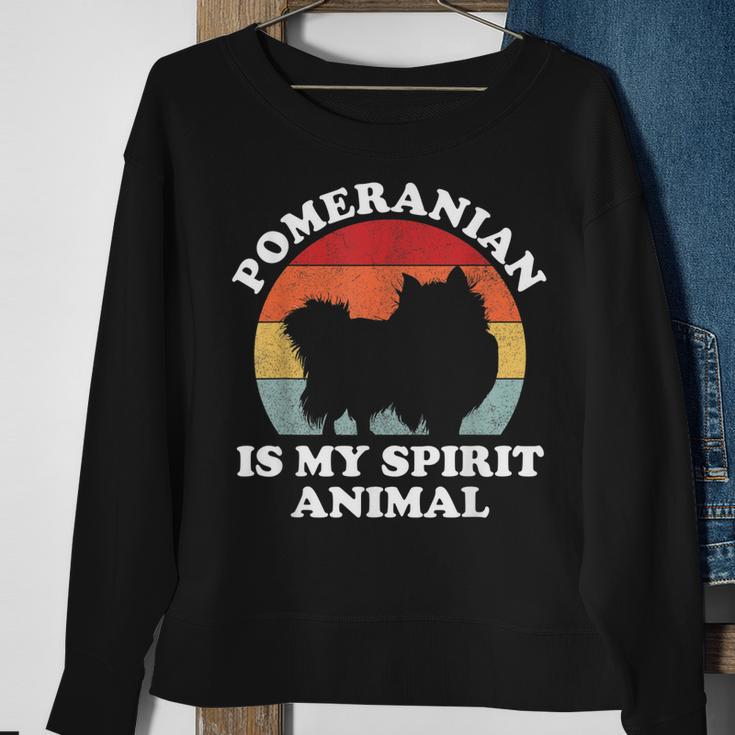 Pomeranian Is My Spirit Tierliebhaber Sweatshirt Geschenke für alte Frauen