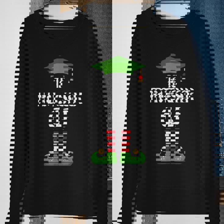 Professor Elf Family Matching Group Christmas Teacher Men Women Sweatshirt Graphic Print Unisex Gifts for Old Women