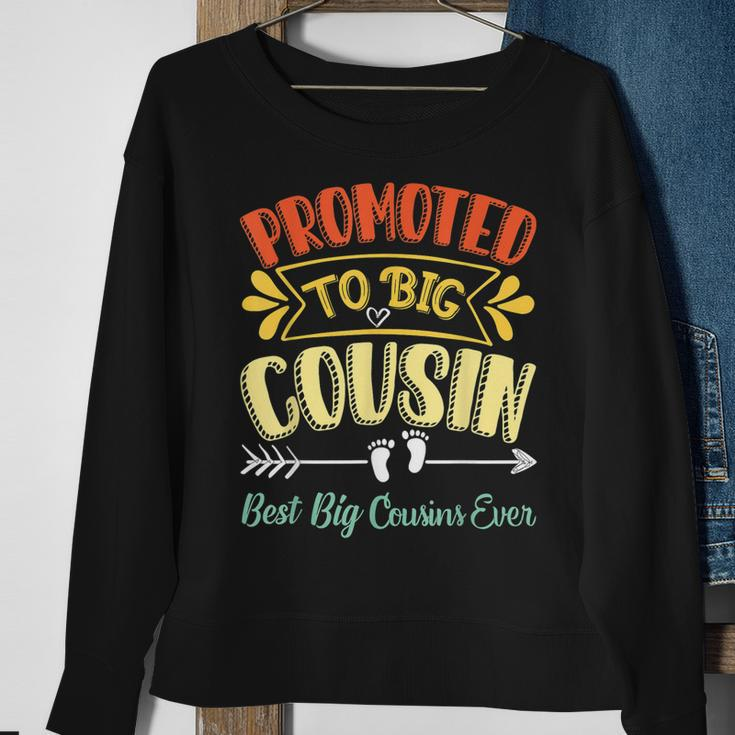 Promoted To Big Cousin Announcement Best Big Cousin Ever Sweatshirt Gifts for Old Women