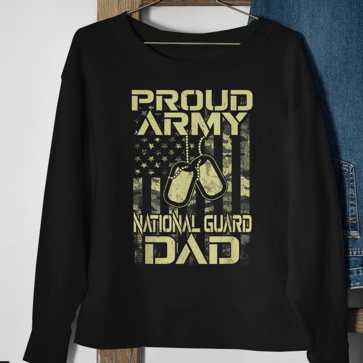 Proud Army National Guard Dad Veterans Day Hero Soldier Mens Sweatshirt Gifts for Old Women