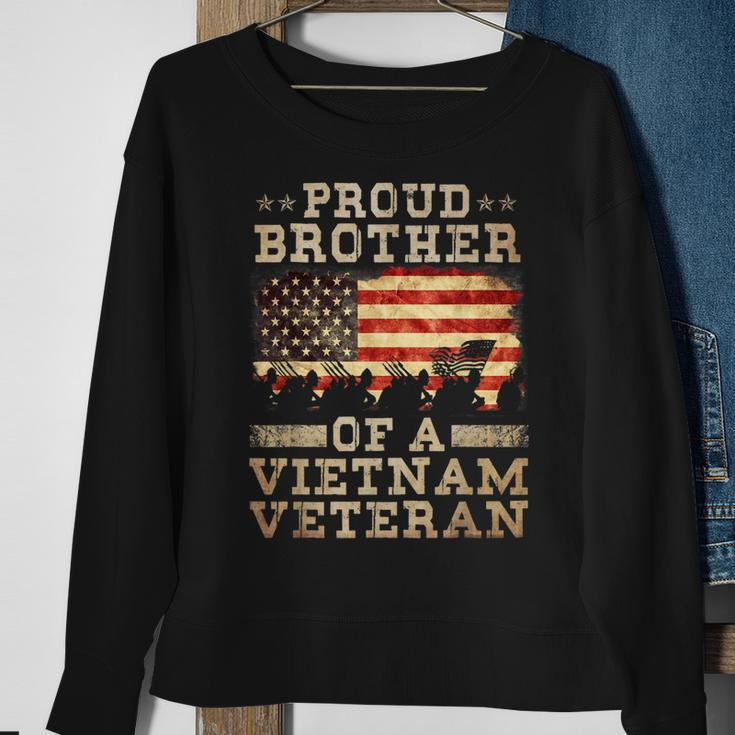 Proud Brother Vietnam War Veteran For Matching With Dad Vet Sweatshirt Gifts for Old Women