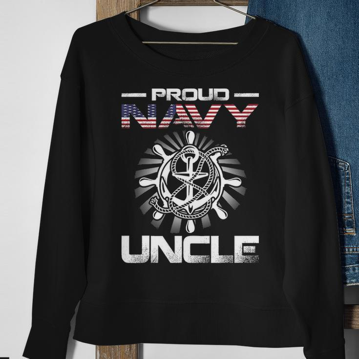 Proud Navy Uncle V2 Sweatshirt Gifts for Old Women