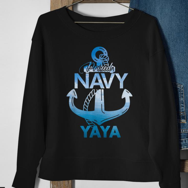 Proud Navy Yaya Geschenk Lover Veteranen Day Sweatshirt Geschenke für alte Frauen