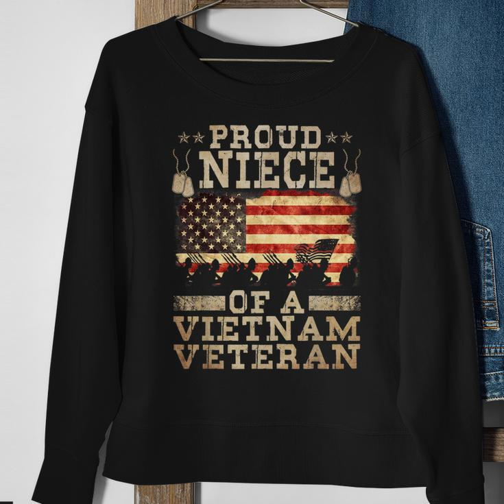 Proud Niece Vietnam War Veteran For Matching With Niece Vet Sweatshirt Gifts for Old Women