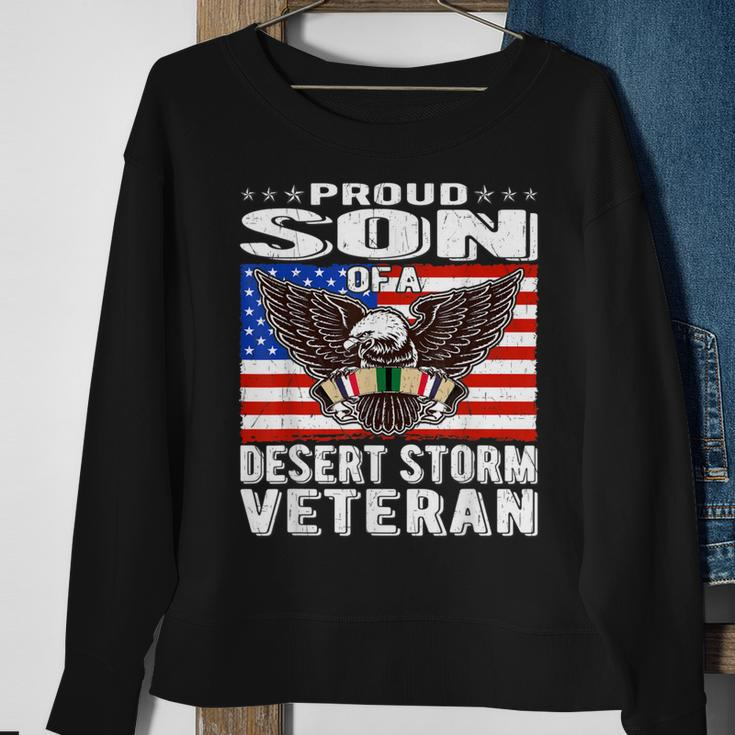 Proud Son Of Desert Storm Veteran Persian Gulf War Veterans Men Women Sweatshirt Graphic Print Unisex Gifts for Old Women