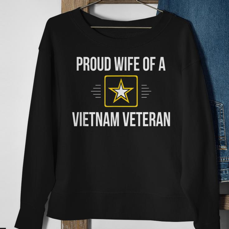 Proud Wife Of A Vietnam Veteran - Men Women Sweatshirt Graphic Print Unisex Gifts for Old Women