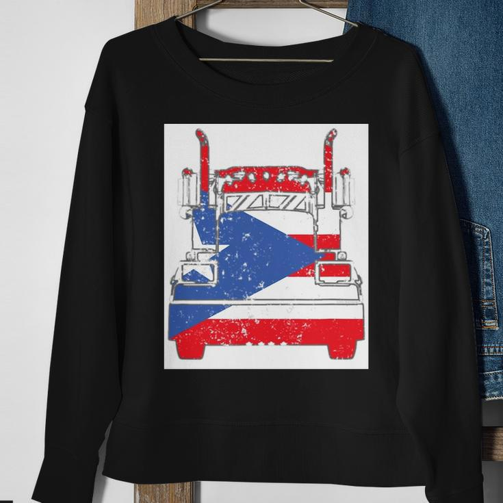 Puerto Rican Trucker V2 Sweatshirt Gifts for Old Women