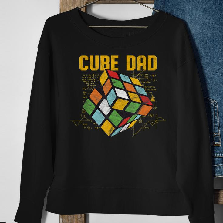 Puzzle Cube Dad Speed Cubing 80S Youth Vintage Math Sweatshirt Gifts for Old Women