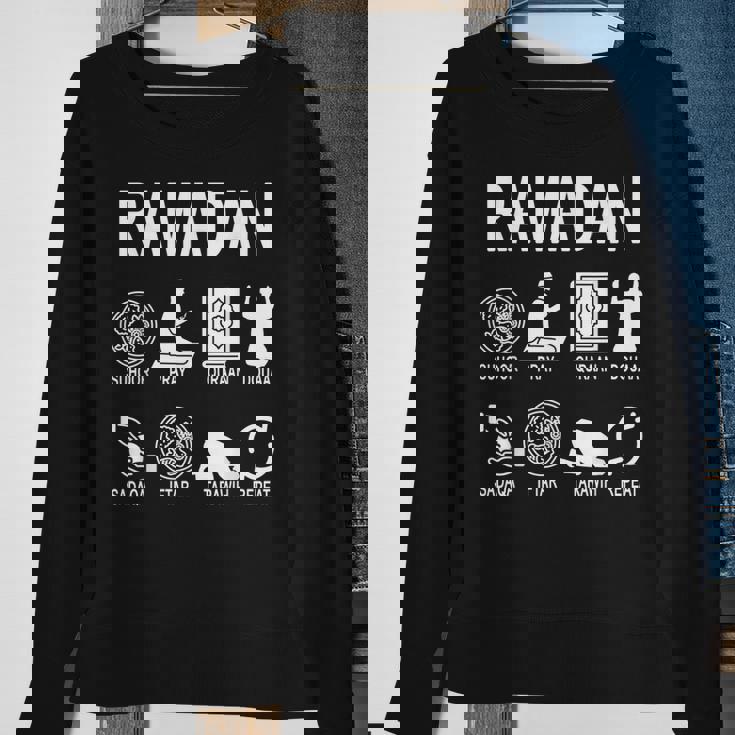 Ramadan Mode On Fasting Ramadan Mubarak Kareem Muslim Sweatshirt Gifts for Old Women