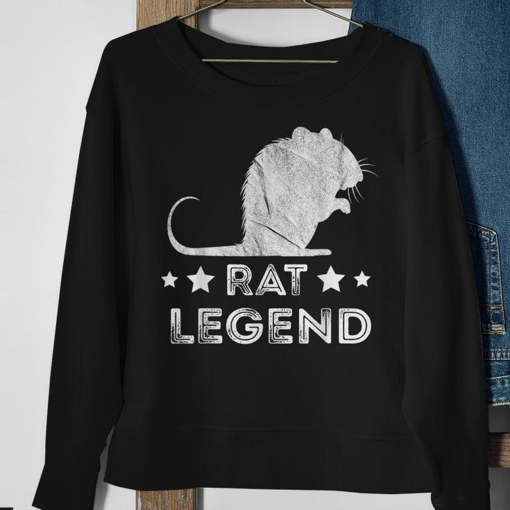 Rat Legend Vintage Nager Rattenliebhaber Maus Ratten Besitzer Sweatshirt Geschenke für alte Frauen